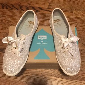 Kate Spade Keds Glitter Flats